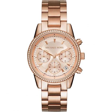 michael kors ladies watches rose gold uk|rose gold watches ladies watch.